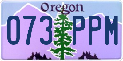 OR license plate 073PPM