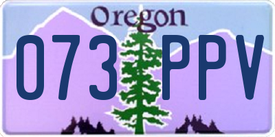 OR license plate 073PPV