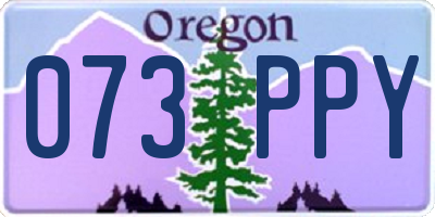 OR license plate 073PPY