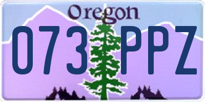 OR license plate 073PPZ