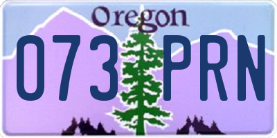 OR license plate 073PRN
