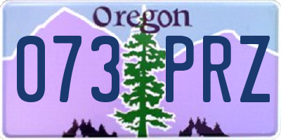OR license plate 073PRZ