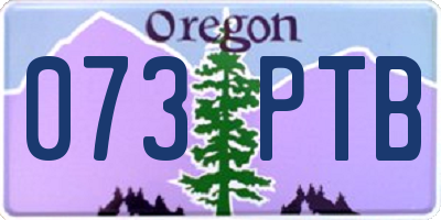 OR license plate 073PTB