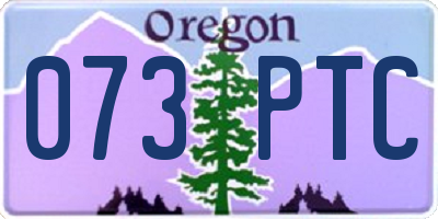 OR license plate 073PTC
