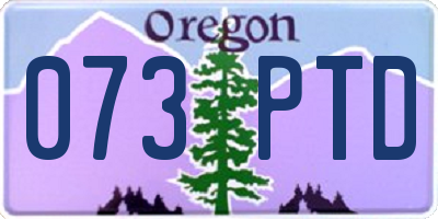OR license plate 073PTD