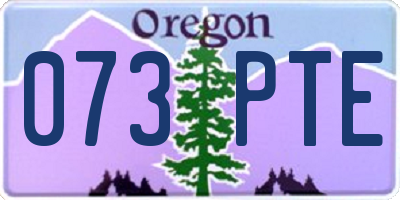 OR license plate 073PTE
