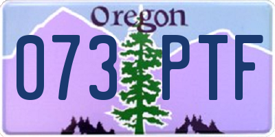 OR license plate 073PTF