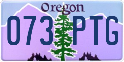 OR license plate 073PTG