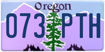 OR license plate 073PTH