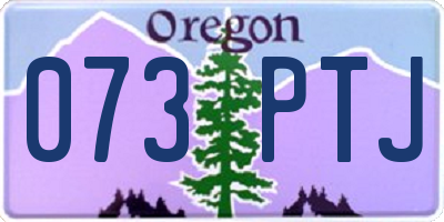 OR license plate 073PTJ