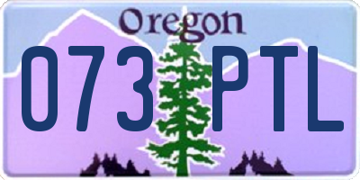 OR license plate 073PTL