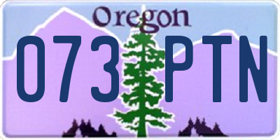 OR license plate 073PTN