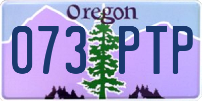 OR license plate 073PTP