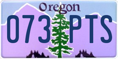 OR license plate 073PTS