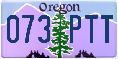 OR license plate 073PTT