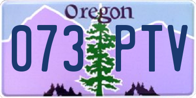 OR license plate 073PTV