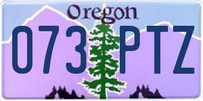 OR license plate 073PTZ