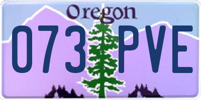 OR license plate 073PVE