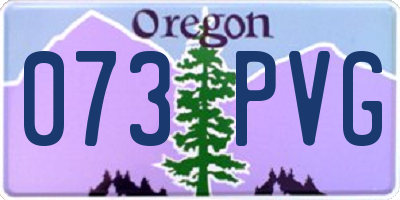 OR license plate 073PVG