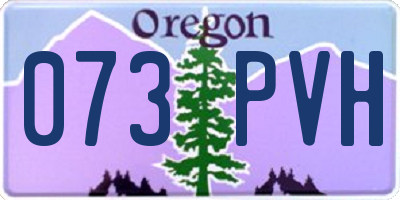 OR license plate 073PVH