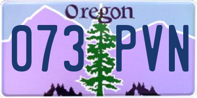 OR license plate 073PVN