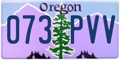 OR license plate 073PVV