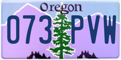 OR license plate 073PVW