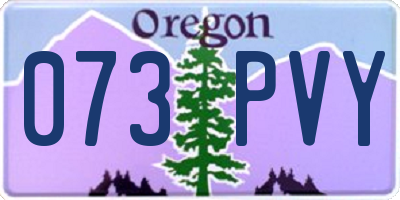OR license plate 073PVY