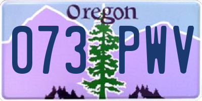 OR license plate 073PWV