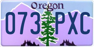 OR license plate 073PXC