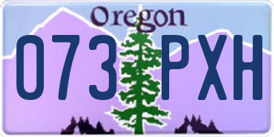 OR license plate 073PXH