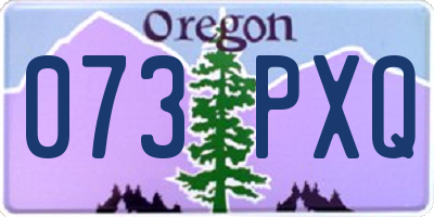 OR license plate 073PXQ