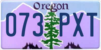 OR license plate 073PXT
