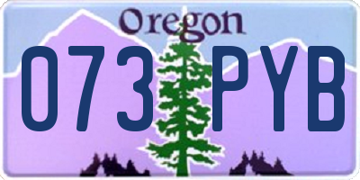 OR license plate 073PYB