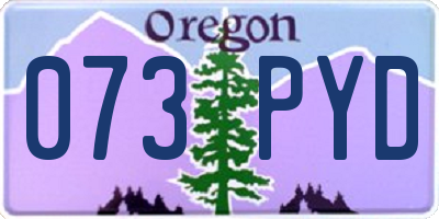OR license plate 073PYD