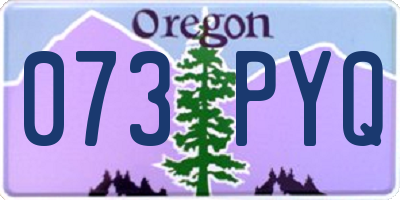 OR license plate 073PYQ