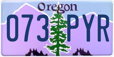 OR license plate 073PYR