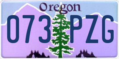 OR license plate 073PZG