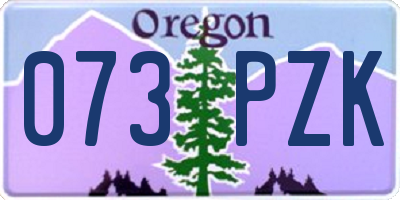 OR license plate 073PZK