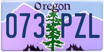 OR license plate 073PZL