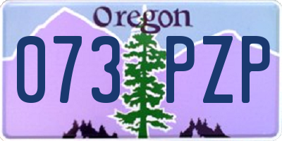 OR license plate 073PZP