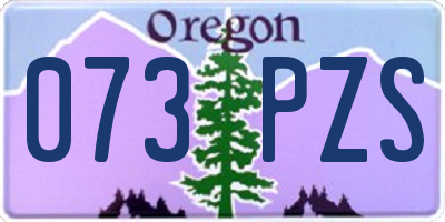 OR license plate 073PZS