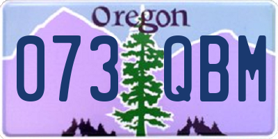 OR license plate 073QBM