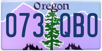 OR license plate 073QBO