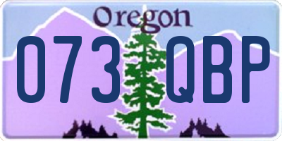 OR license plate 073QBP