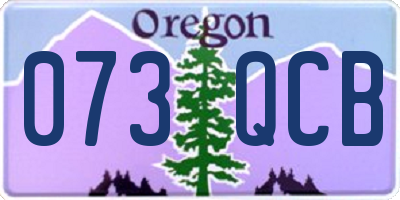 OR license plate 073QCB