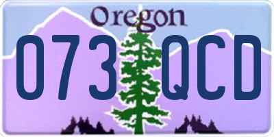 OR license plate 073QCD