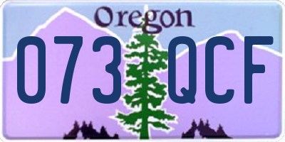 OR license plate 073QCF