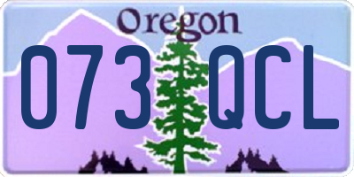 OR license plate 073QCL