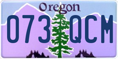OR license plate 073QCM